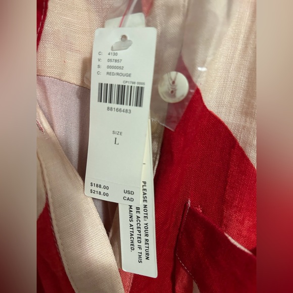 The Mona Linen Shirt Dress By Maeve | Anthropologie L NWT - Picture 4 of 9